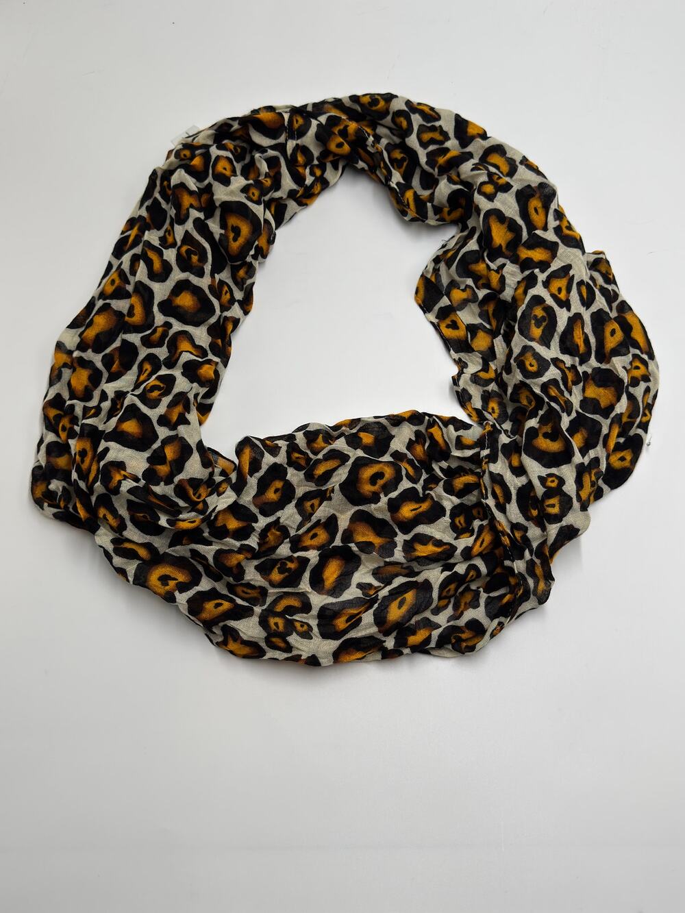 Disney Parks Leopard Print Infinity Scarf | Soft Lightweight Rayon Chic